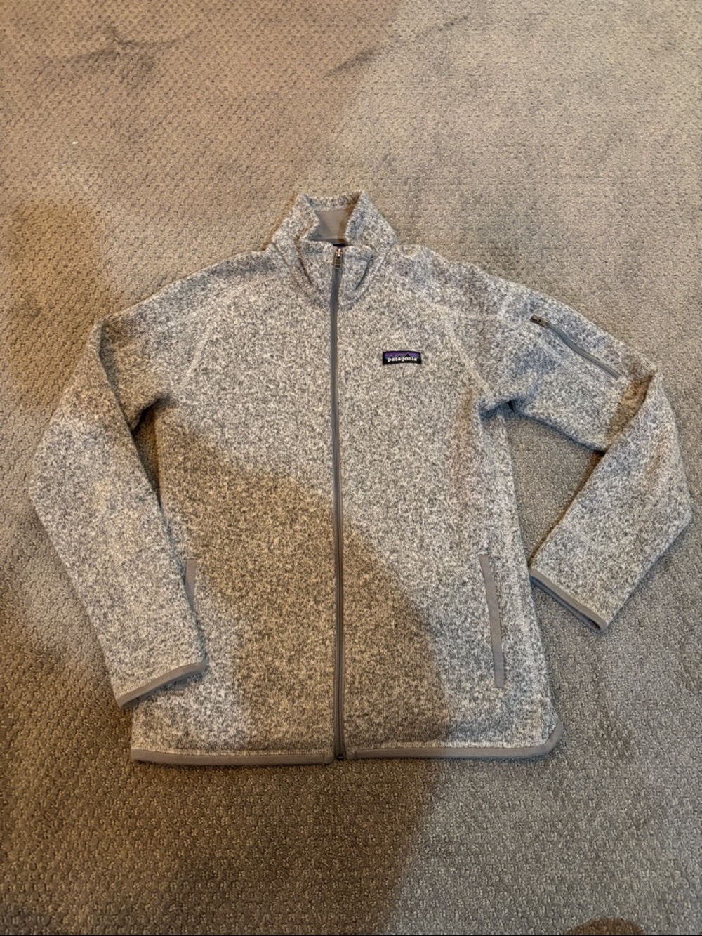 Patagonia Light Gray zip up Jacket - Full Zip - Picture 3 of 6